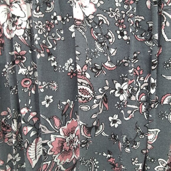 KNOX ROSE Grey Floral Sleeveless Tank Top | Size M - Picture 6 of 8